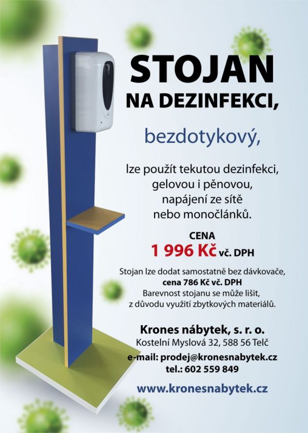 Stojan na dezinfekci